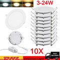 10x LED Panel Einbaustrahler Einbau Leuchte Spot slim Deckenleuchte Rund flach 