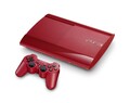 PS3 / Sony Playstation 3 - Konsole Super Slim 500GB #rot + Original Controller