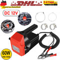 12V 60W Ölabsaugpumpe Dieselpumpe Kraftstoffpumpen Absaugpumpe Motoröl Heizöl