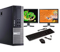 FCS ULTRA SCHNELL Gaming PC Bundle Intel Core i7 8GB 1TB Win-10 GT710 DUAL BILDSCHIRM
