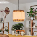 Stoff Wohn Schlaf Ess Zimmer Beleuchtung Pendel Lampe Boho Style Hänge Leuchten