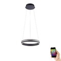 LED Pendelleuchte anthrazit Ø40cm dimmbar Smart Home Q-VITO Ringlampe