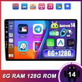 Doppel 2DIN Autoradio Apple CarPlay Android 14 Auto GPS Navi DAB+ HDMI 6GB+128GB