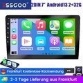 Android13 Autoradio Bluetooth 2 DIN Carplay 2+32G 7 Zoll GPS NAVI RDS DAB+AHD