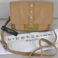 Liebeskind Calista Tasche Schultertasche Umhängetasche Leder beige NEU NP 130€