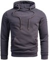 A. Salvarini Herren Pullover Langarm Sweatshirt Kapuzen Hoodie Biker Neu AS295