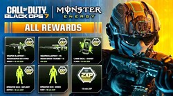 Call Of Duty COD Black Ops 7 BO7 full set double xp  2xp Monster Energy code