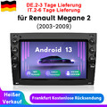2+64G Für Renault Megane 2 02-2009 Carplay Android 13 Autoradio GPS NAVI BT DAB+