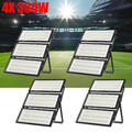 4X 300W LED Fluter Außen Strahler Scheinwerfer Baustrahler  Kaltweiß Flutlicht