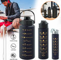 3 Stück Trinkflasche Sport Wasserflasche BPA frei Tasse Gym 2000ml/900ml/400ml