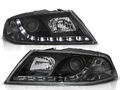 Xenon Scheinwerfer LED Tagfahrlicht Optik für Skoda Octavia 2 (1Z) 04-08 Schwarz