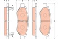 TRW GDB4602 Bremsbelagsatz, Scheibenbremse für CADILLAC CHEVROLET