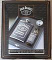 Jack Daniels Leder Flachmann Leather Hipflask Trichter Funnel Rare Selten 2007