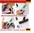 Digitale LCD Kofferwaage 10g bis 50kg elektronische Gepäck Hängewaage Mini Waage