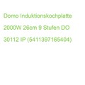 Domo Induktionskochplatte 2000W 26cm 9 Stufen DO 30112 IP (5411397165404)