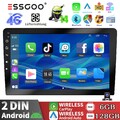 10.1 Zoll Autoradio Doppel 2 DIN Android 14 8Croe 6+128G Carplay GPS RDS KAM USB