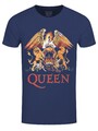 Queen Classic Crest Herren T-Shirt Jeansblau