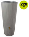 Garantia Linus 2in1 Regen Speicher 220 Liter grau Tonne Fass Wasser Tank Vaso