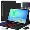 QWERTZ Tastatur Hülle Mit Beleuchtete Für Samsung Galaxy Tab S10 S9 FE S9 S8 S7