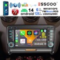 6+128GB Android14 Autoradio CarPlay GPS Navi 4G SWC Für AUDI TT MK2 8J 2006-2012