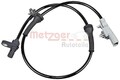 METZGER Sensor, Raddrehzahl Hinterachse, Links für RENAULT