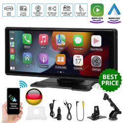 10.26" Zoll Tragbarer Apple CarPlay und Android Auto Wireless Display Autoradio