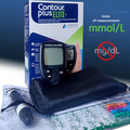 Contour Plus ELITE Blutzuckermessgerät MMOL/L + Teststreifen 50/100/200 Stück