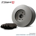 JP GROUP Bremsscheiben Set + Beläge für VW MULTIVAN T5 7HM 7HN 7HF 7EF 7EM 7EN