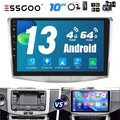 10" DAB+ Carplay Android 13 4+64G Autoradio Für VW Passat B7 CC 10-15 GPS Kam
