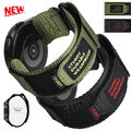 Rugged Nylon Armband für Samsung Huawei Garmin Smartwatch Geflochtenes Armband