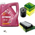 MANN Inspektionspaket 5 L MANNOL Extreme 5W-40 für Fiat Sedici 1.6 16V 4x4