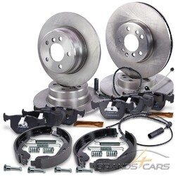 ATEC 4x BREMSSCHEIBE+BREMSBELÄGE+VWK+BREMSBACKEN VORNE+HINTEN FÜR BMW X5 E53###INKL. ZUBEHÖR, WARNKONTAKTE, ANTI-QUIETSCHFETT###
