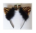 Leopard Leo Tiger Löwe Tier Tiere Haarreif Ohren Tigerohren Plüsch Kostüm Kleid
