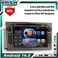 8-Kern Android 14 Autoradio GPS Navi Opel Astra Zafira Vectra Corsa C/D Combo BT