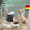 2,3L Futterautomat Katze & Hund Automatischer Futterspender Pet Feeder 2-in-1
