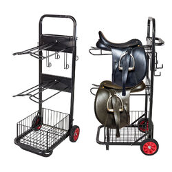 Sattelwagen Ascot Pferde Sattelhalter Sattelcaddy Pferdesattel Halter Wagen