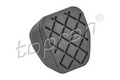 TOPRAN Pedalbelag, Kupplungspedal Schwarz für AUDI A3 SKODA Octavia II VW Golf 
