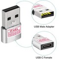 Adapter USB A Stecker auf USB C Buchse Konverter Laden Daten Stick Handy Laptop
