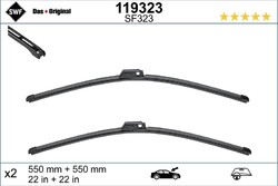 SWF Scheibenwischer Wischblatt Wischerblätter DAS ORIGINAL SET Vorne 119.323