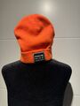 Beanie Strickmütze Wollmütze Mütze Neon Orange Unisex OneSize dehnbar Stretch