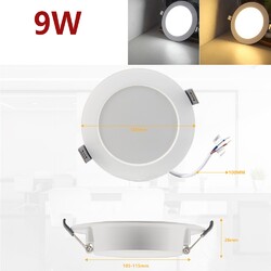 LED Panel Einbaustrahler Flach Einbau Spots Einbauleuchten Deckenleuchte 230V