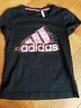 Adidas Climate Shirt Gr. 140 schwarz pink Mädchen