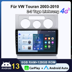 Android 13 Carplay Autoradio Für VW Touran 1T1 1T2 1T3 6+128G SWC GPS NAVI DAB+