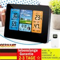WETTERSTATION MIT INNEN AUSSENSENSOR DIGITAL FARBDISPLAY THERMOMETER WECKER SET