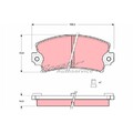 Satz Bremsbeläge Bremsklötze hinten für Renault 30 127 5 122 Espace 1 | 69469