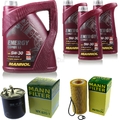 MANN-FILTER Inspektionspaket 8L MANNOL Combi LL 5W-30 für Mercedes E-Klasse