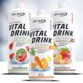 Best Body Nutrition 3 x 1 Ltr.  Low Carb Vital Drink Mineraldrink 11,63€/Ltr.