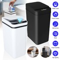 2er Automatik Sensor Mülleimer Abfalleimer Wasserdicht ABS 12L für Wohnzimmer