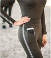 Fairplay Damen Winter-Reitleggins Clyde, Vollbesatz, olive