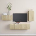 TV Schrank Set 4-tlg. Wohnwand Hängeschrank Schrankwand mehrere Auswahl vidaXL